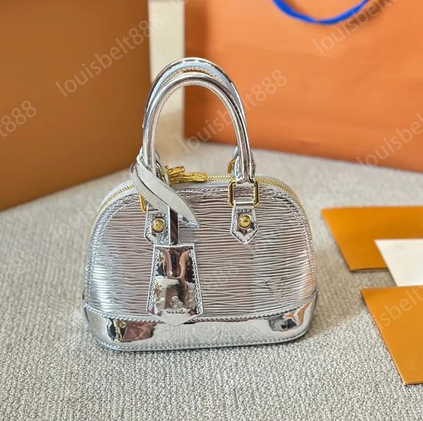 Moda clássica marca francesa designer de luxo feminino novo ouro e prata pequena bolsa feminina bolsa de ombro bolsa crossbody bolsa travesseiro bolsa porta cartão