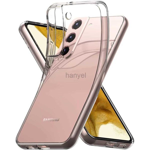 Handyhüllen Einfache klare Silikonhülle für Samsung Galaxy S22 S21 S20 FE Plus Ultradünne weiche Rückseite Vollständige Abdeckung Shell COQUE 2442