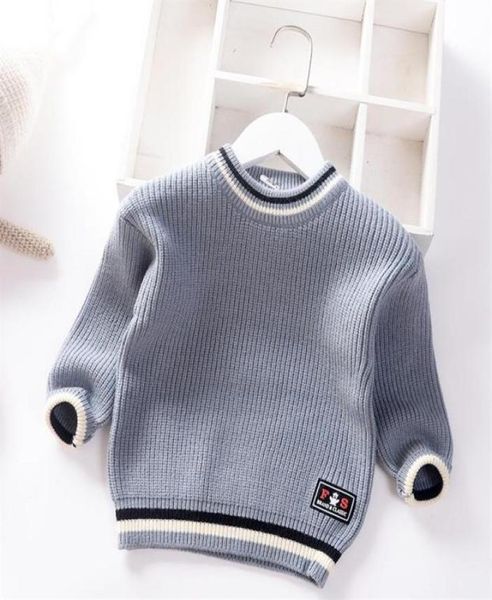 Autunno inverno 2021 neonati maschi maglione bambini vestiti lavorati a maglia bambini pullover maglione bambino a strisce stile europeo americano Boy208d5415449