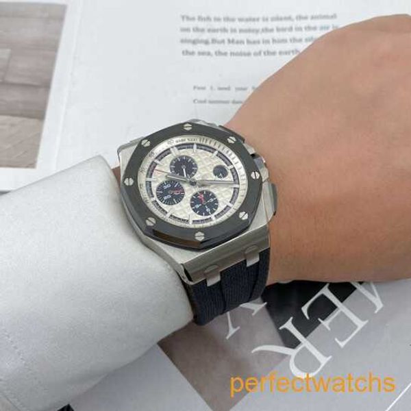 Weibliche AP-Armbanduhr, Royal Oak Offshore-Serie, automatische mechanische Tauchuhr, wasserdicht, Keramik, Stahl, Gummigürtel, Datumsanzeige, Herrenuhr