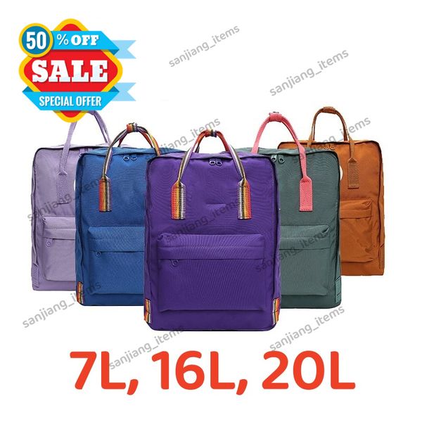 Zaino da viaggio in tela Fox 7L 16L 20L 3 dimensioni Borsa a tracolla impermeabile borse per laptop durevoli zaino libro di scuola confezioni quotidiane borse borsetta borse svedesi 2024