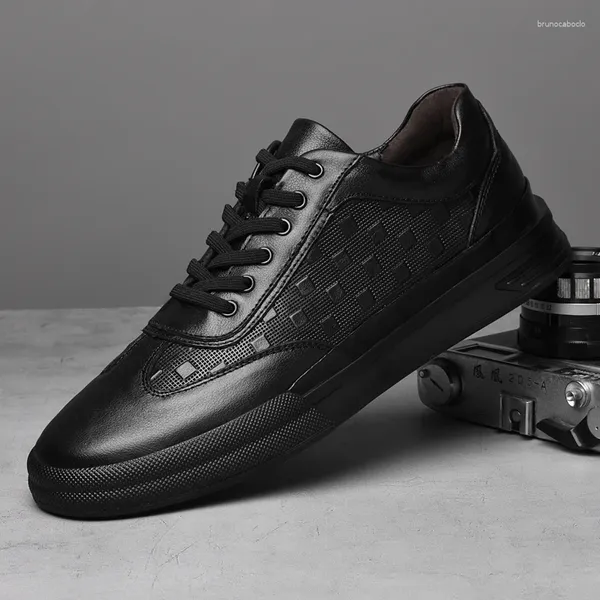 Sıradan Ayakkabı 2024 El Yapımı Orijinal Deri Ayakkabı Erkek Spor ayakkabılar Moafer Mokasinler Araç Ayakkabı