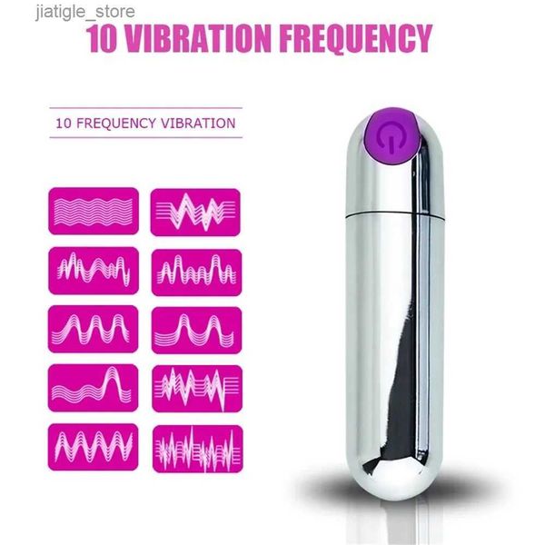 Outros itens de beleza de saúde Massageador de vibrador feminino 10 vibração do bullet vibrador clitóris de bullets estimula a masturbação feminina e brinquedos sexuais y240402