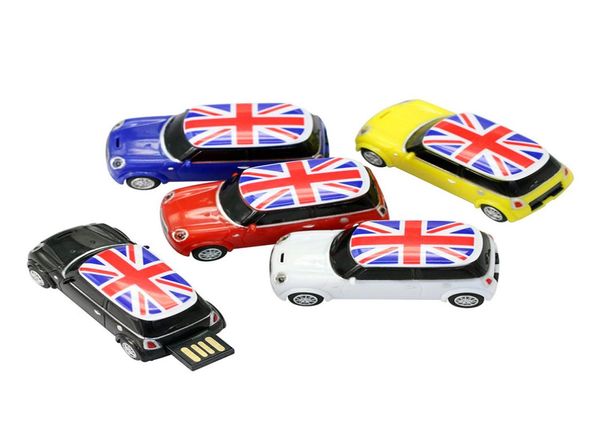 U Disk 4G 8G 16G USB Flash 32G Mini Cooper Cars Usb20 Drive Car Memory Stick esterno Storage9895199