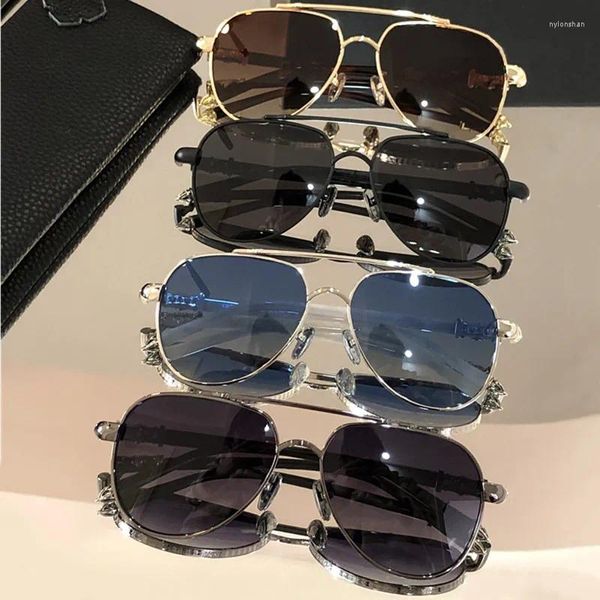 Sonnenbrille Männer und Frauen Pilot Gold Designer Coole Mode Star Modelle Outdoor Classic Retro UV400 Markensonnenbrille