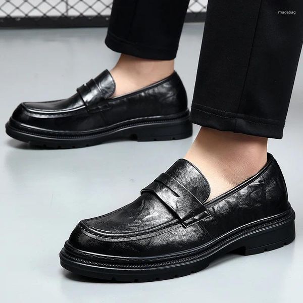 Sapatos casuais masculinos vestido de couro genuíno moda italiana oxford para homem formal mocassins masculino zapatos de hombre