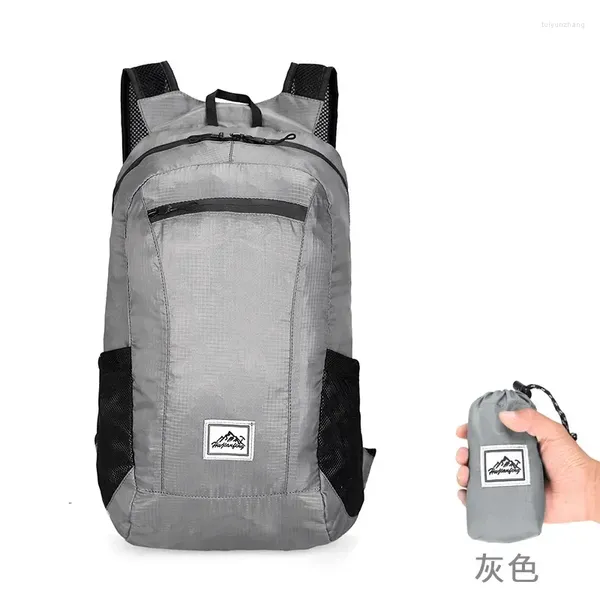 Rucksack mit großer Kapazität, faltbar, ultraleicht, Outdoor-Pack für Damen und Herren, Reisen, Wandern, leicht, tragbar, faltbar, wasserdicht