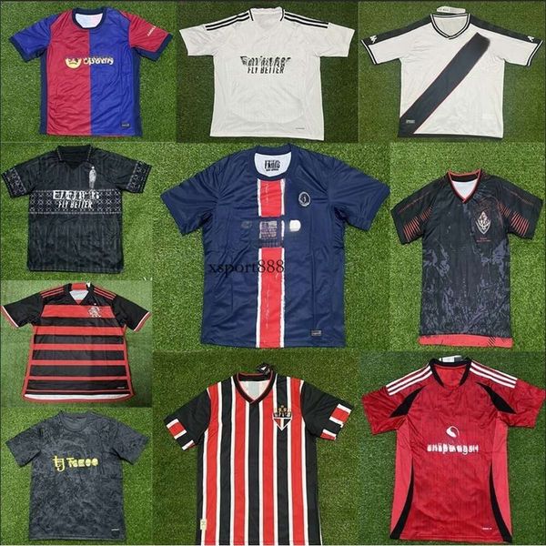 Versione tailandese della maglia da calcio Flamengo del Club S O Paulo Paris Da Gama AC Four Away