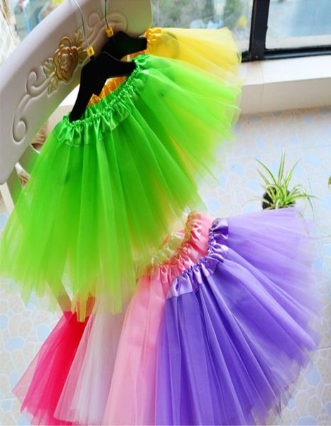 Match Neonate Bambini Bambini Ballando Tulle Tutu Gonne Pettiskirt Dancewear Balletto Vestito Fantasia Gonne Costume A04152106220