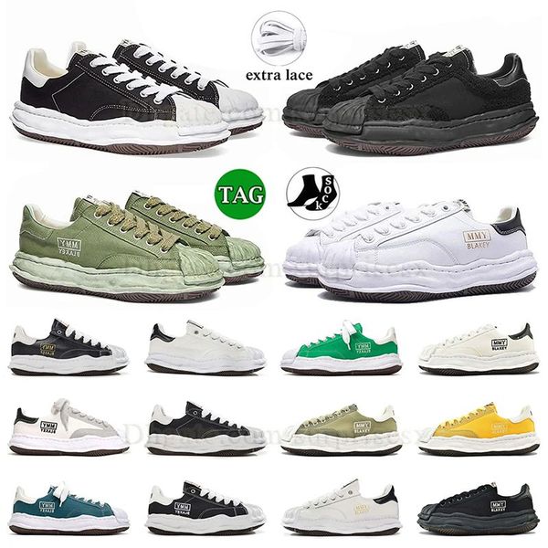 Hochwertige, aufgelöste Freizeitschuhe für den Innenbereich, Plattform, gewellte Sohlen, Schnürung, Mitternachtsblau, Schwarz, Mmy Maison Mihara Yasuhiro Herren Skate Beige Blakey Jogging-Gummi-Turnschuhe