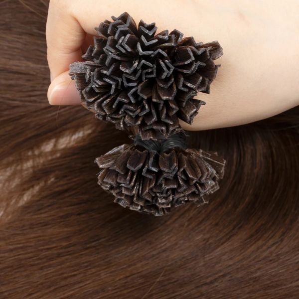 Estensioni Ktip Capelli alla cheratina Hot Fusion Capelli umani Estensioni dei capelli naturali Italia Macchina per colla alla cheratina Capelli Remy Spessi 36 mesi Durata della vita