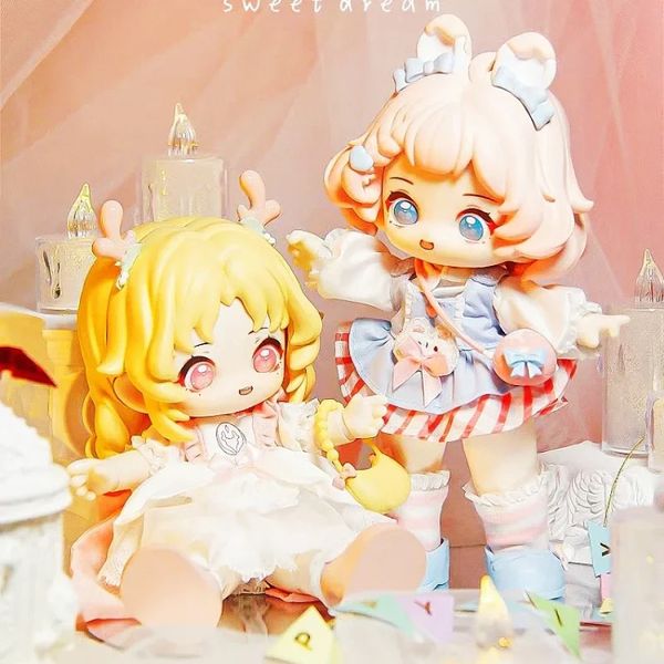 Hani Sweet Dreams Series BJD Blind Box 20cm Doll Toy Mystery Modelo de Ornamento de Desktop Figura de Anime Figuras Kawaii Girls Presente 240301 240325