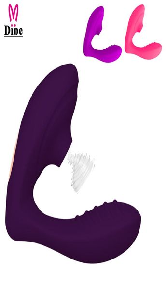 Usb Vagina Chupando Vibrador Controle Sem Fio 10 Velocidade Oral Clitóris Estimulação G Spot Vibrador Vibrador Brinquedos Sexuais Para Mulheres Adultos Y195475098