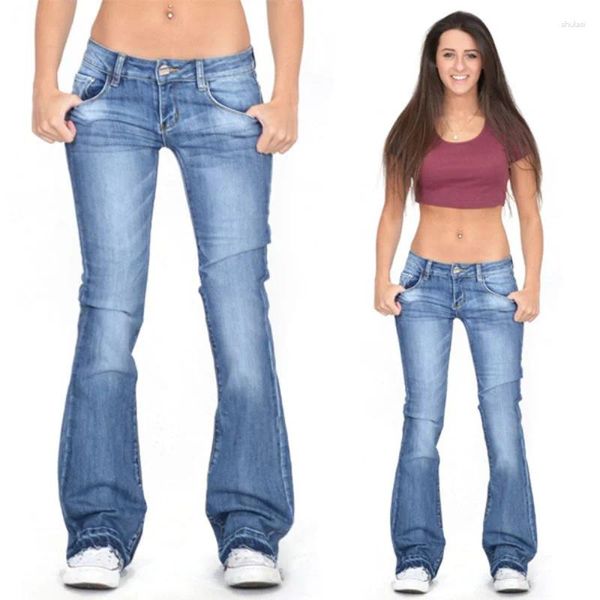 Jeans femininos primavera verão preto baixo aumento queimado mulheres casual vintage magro sino inferior mãe coreano magro denim y2k calças compridas