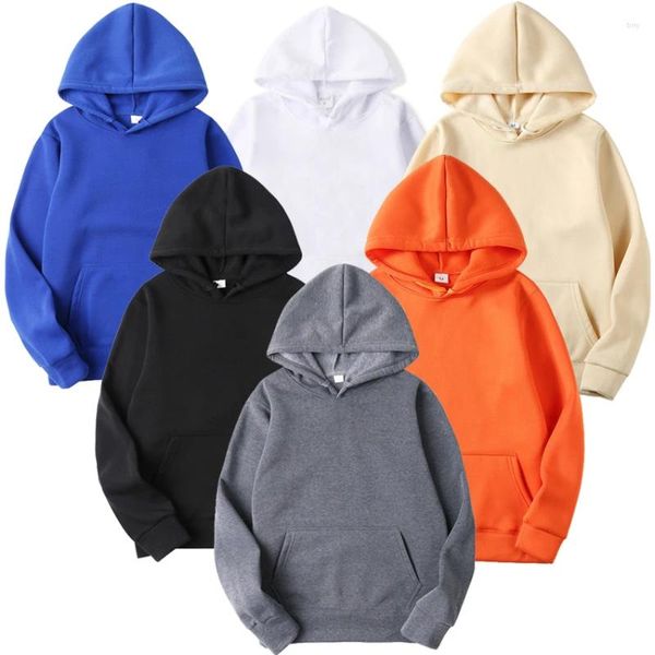 Herren Hoodies Qualität Marke Männer Hoodie 2024 Herbst Hip Hop Streetwear Pullover Sweatshirts Herren Einfarbig Männlich