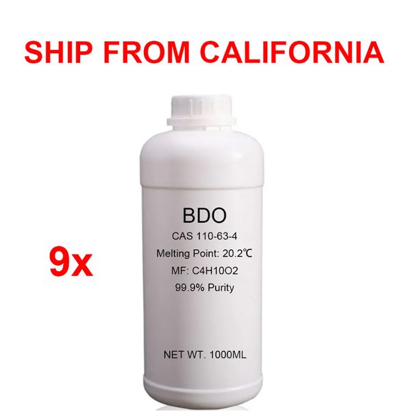 Оптовая 9 кг 9liter USA Stock 1 Butanediol 110-63-4 14BDO 63 4 14 BDO 99,99 High Putiry