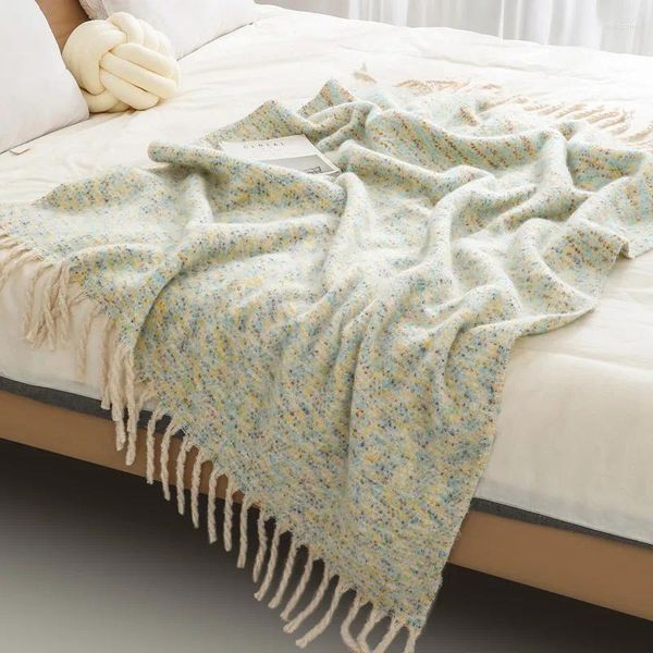 Cobertores casa cobertor tapeçaria com borlas colcha selvagem tenda ornamento decoração nórdica lazer sofá capa