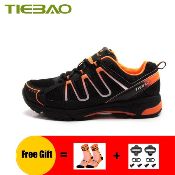 BOOTS TIEBAO SAPATILHA CICLISMO MTB HOMENS MULHERES Lazer Ciclismo Sênis de Mountain Bike Shoes de bicicleta de bicicleta respirável Auto -libere