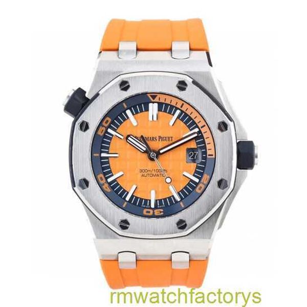 Наручные часы Crystal AP Royal Oak Offshore Series 15710ST Автоматические механические мужские часы Панель 42 мм с картой безопасности