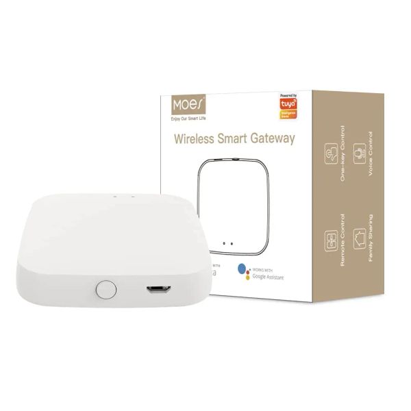Controlla Smart Home Tuya Gateway Zigbee Bluetooth Wireless e Hub di temporizzazione del filo Hub WHUND con Alexa Google Home Smart Life App Control