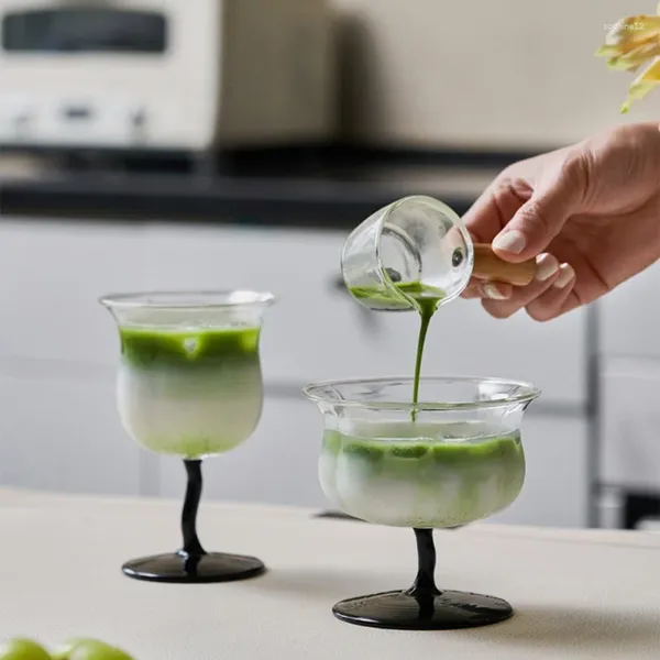 Bicchieri da vino personalizzato innovativo succo di vetro bevanda tazza di latte caffettiere dessert tè a casa accessori per tavole per la colazione