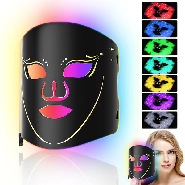 108 LED Pon Beauty Mask Instrumento USB Rejuvenescimento eletrônico ilumina linhas finas iluminando o reparo do tom da pele 240318