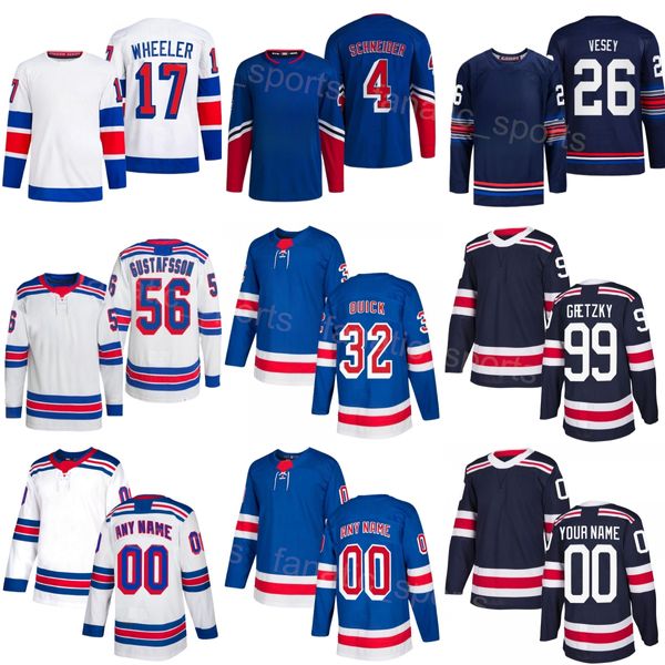 Stadyum Serisi 2024 Hokey 56 Erik Gustafsson Forma 32 Jonathan Hızlı 26 Jimmy Vesey 17 Blake Wheeler 4 Braden Schneider 50 Cuylle 99 Wayne Gretzky Tersine