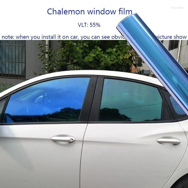 Fensteraufkleber HOHOFILM 55 % VLT Chameleon FILM Autotönung Solar UV-beständiges Glas 50 cm x 100 cm