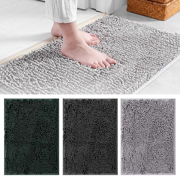 Tapetes Chenille Tapete Qualidade Versátil Uso Super Absorvente Itens Limpos para Fácil Quente Não-Slip Casa S3X7