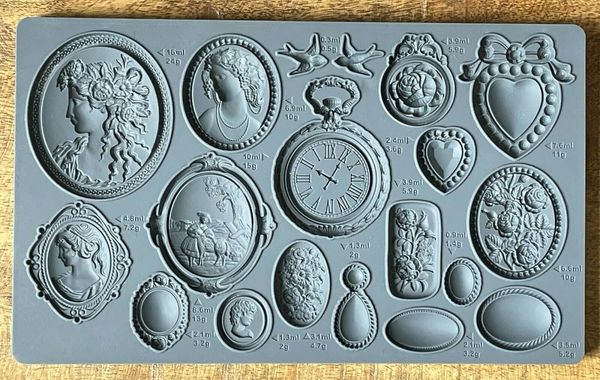 Cornici gioielli gemma decorazione nuziale decorazione silicone stampo strumento torta fondente gumpaste zucchero cioccolato forme strumenti per bakeware 240328