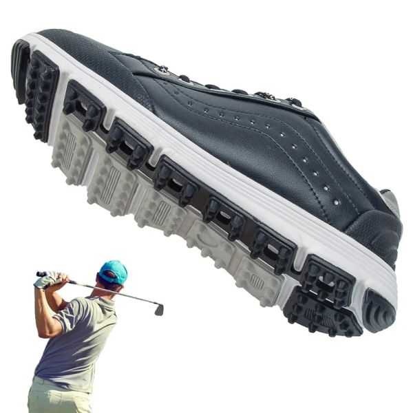 Sapatos novos sapatos de golfe à prova d'água Sapates Spikless Golf use para homens ao ar livre sapatos de caminhada confortáveis para golfistas que andam tênis masculino