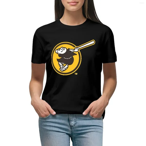 Polos femininos Padres-san Diego camiseta anime roupas grandes camisetas engraçadas para mulheres