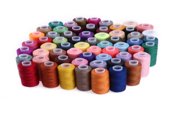 60 cores 250 jardas linha de costura poliéster bordado máquina de costura linhas ponto cruz kit ferramentas quilting4624539