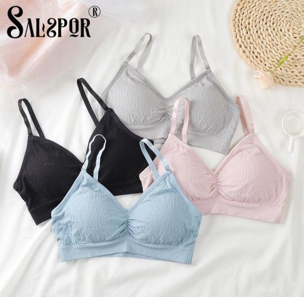 Sutiã sem costura sólido feminino push up tubo sem fio superior vneck removível almofada no peito plus size lingerie feminina bras8186136