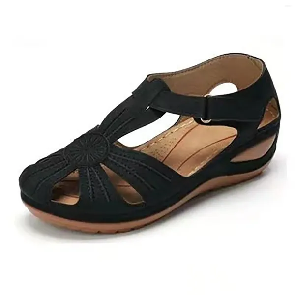 Scarpe casual Infradito con zeppa con plateau da donna Zeppe Sandali da donna Taglia 12 da donna Largo