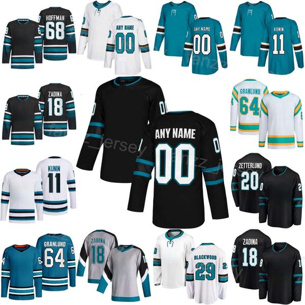 2024 2025 Hóquei Alternativo 68 Mike Hoffman Jerseys 72 William Eklund 11 Luke Kunin 18 Filip Zadina 29 Mackenzie Blackwood 64 Mikael Granlund 20 Fabian Zetterlund