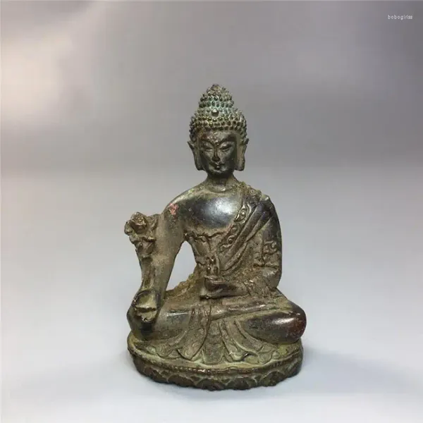 Le figurine decorative raccolgono la statua del Buddha Amitabha in bronzo del buddismo cinese del Tibet