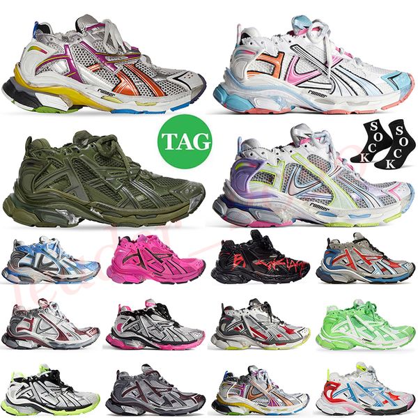 Runner 7.0 Tracks Luxus-Freizeitschuhe Designer Balengiaga Foam Runners Paris Platform Transmit Deconstruction Trainer Männer Frauen Turnschuhe Joggen Dhgate