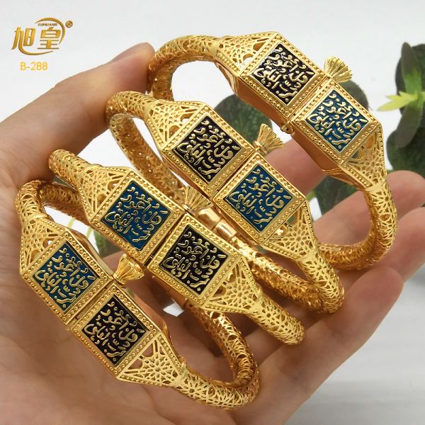 Bangles XUHUANG Dubai Pulseiras de Luxo Pulseira com Botão de Parafuso para Mulheres Indiano Africano Noiva Festa de Casamento Designer Charme Jóias Presente