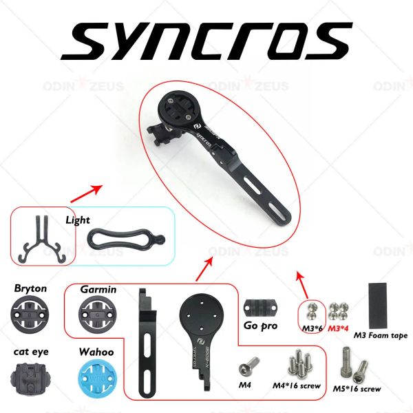 Acessórios Acessórios de bicicleta Syncros para Wahoo/Garmin/Bryton/Cat Eye/Light MTB/Road Biciclo