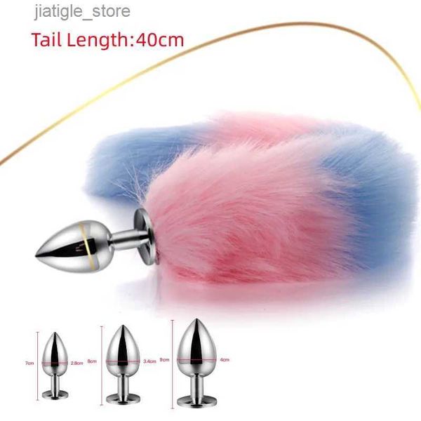 Altri oggetti di bellezza della salute Eric Spilding Color Tail Tail Plug Assore BDSM Fetish ANUS Expansion Diffusore Playing glutei civettuolo stimolazione Y24040