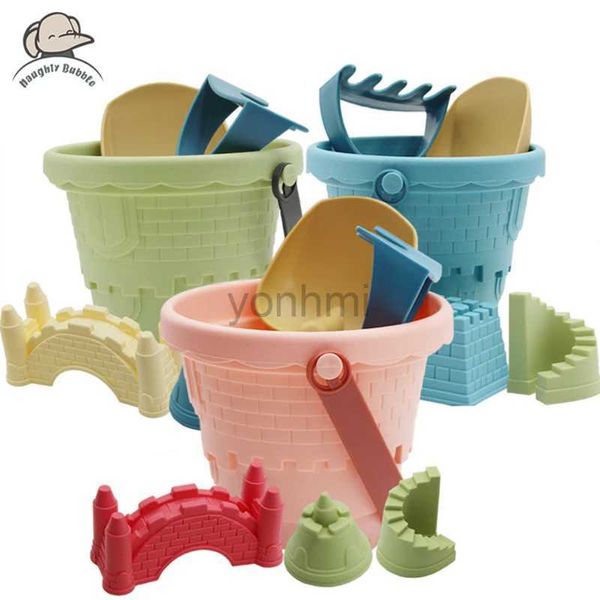 Giochi con la sabbia Divertimento in acqua Baby Summer Beach Giocattoli sensoriali con secchiello con sabbia Strumenti per piallatura Giocattoli per bambini Giocattolo interattivo per giochi d'acqua in spiaggia genitori-figli 240402