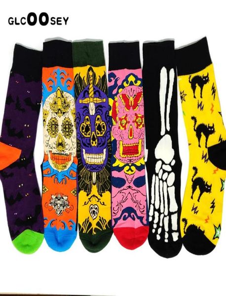 Nuovi uomini Personalità Fashion Harajuku Hiphop Graffiti Socks coppia Ospite colorate Serie di teschi per gatti Tide Women Socks Cotton5333646