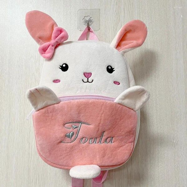 Zaino personalizzato in peluche per bambini, simpatico cartone animato animale, mini viaggio per bambini da 1 a 5 anni