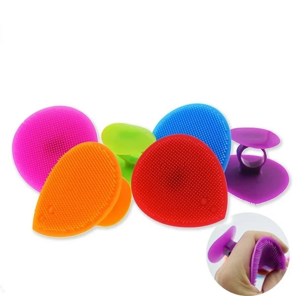 1PC Silicone Tampone per la pulizia del viso Viso Poro Comedone Detergente esfoliante Viso SPA Massaggiatore Spazzola per la pulizia della pelle Scrubber Strumenti