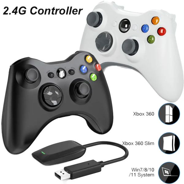 Gamepad per console Xbox360 Gamepad wireless 2.4G Controllo PC per Microsoft Xbox360Slim Controller per videogiochi per computer Windows 7/8/10