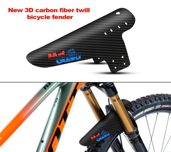 2019 Nuovi accessori per mountain bike Parafango 3d in fibra di carbonio Twill Ciclismo Mtb Parafango posteriore Parafango Ali per bici da strada Articoli6305439