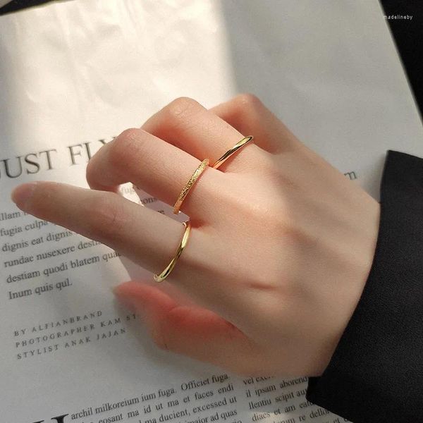 Кольца кластера 3 шт./компл., простое кольцо из матовой титановой стали на указательный палец, безграничное обещание любви, ювелирные изделия для вечеринок для девочек