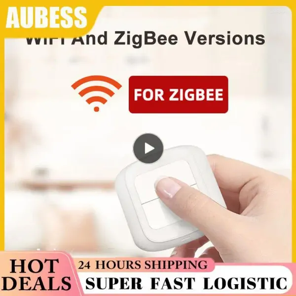 Управление умным домом Tuya WiFi/2 Gang Wireless 6 Scene Switch Кнопочный контроллер Сценарий автоматизации с питанием от аккумулятора для устройств