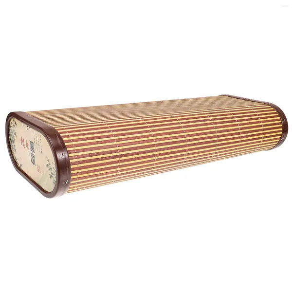 Travesseiro de bambu vintage almofadas de pescoço respirável almofada de plástico cama suana sala de descanso para idosos